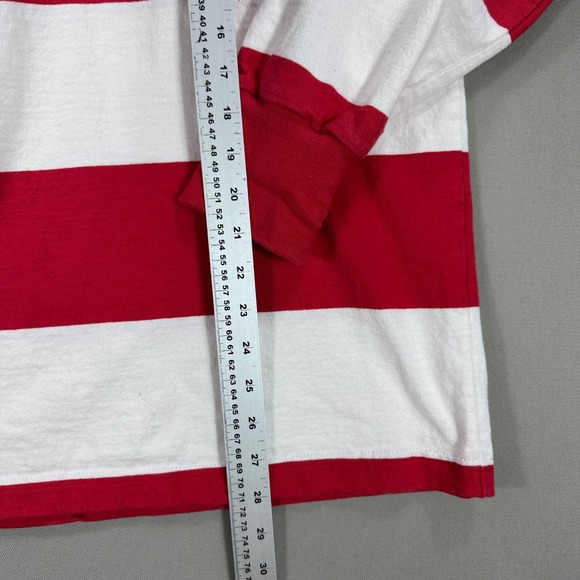 Barbarian Rugby Polo Shirt Lightweight Men's XL White Red Stripe Fanshawe Casual - Picture 5 of 6
